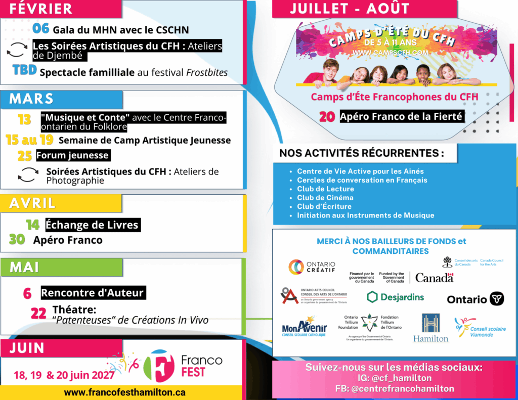 Programme CFH saison 2026-2027